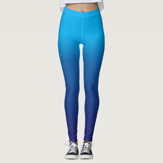 Deep blue texture leggings
