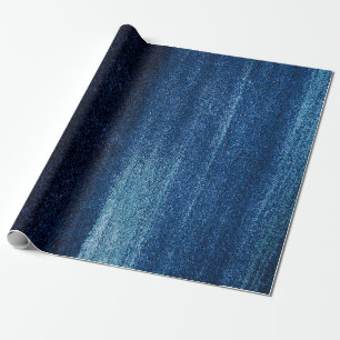 Deep Blue Textured Wrapping Paper