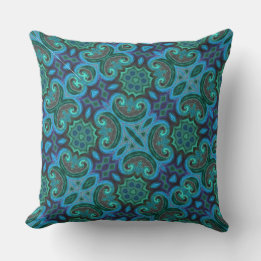 Deep Blue Throw Pillow