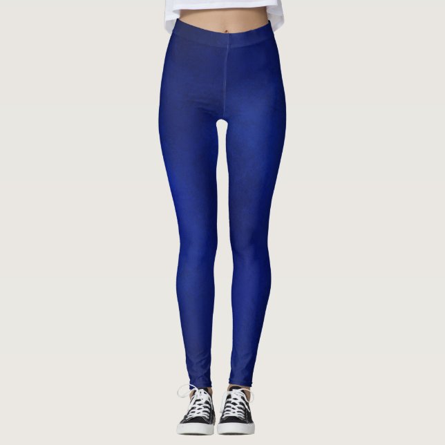 Deep Blue To Match Henna Mandala Tank Top Leggings (Front)