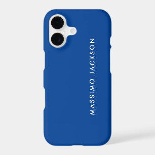 Deep Blue Trendy Modern Professional iPhone 17 Case