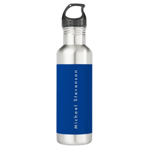 Deep Blue Trendy Modern Professional Stainless Steel Water Bottle