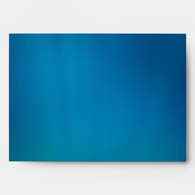 Deep Blue Underwater Glow Envelope (Front)