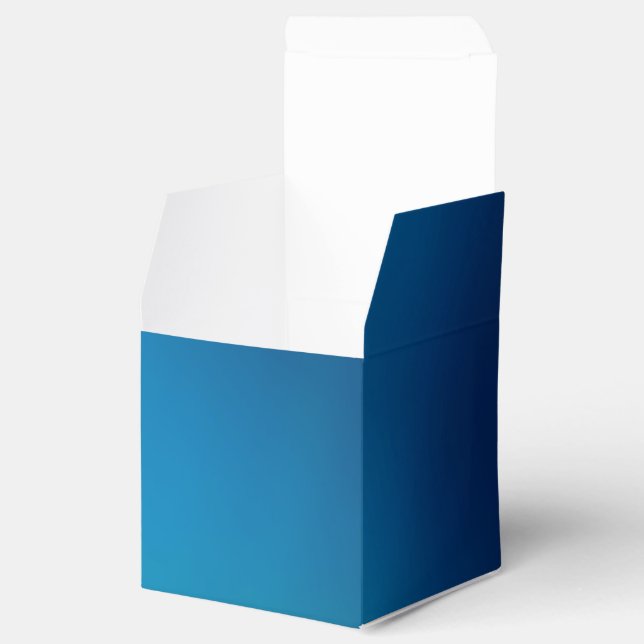 Deep Blue Underwater Glow Favor Boxes (Opened)