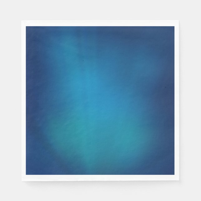 Deep Blue Underwater Glow Napkins (Front)