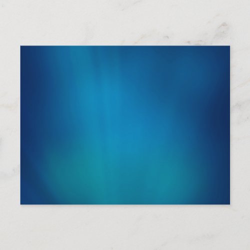 Deep Blue Underwater Glow Postcard