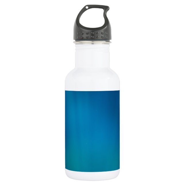Deep Blue Underwater Glow Water Bottle (Front)