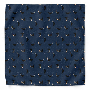 Deep Blue Underwater Spotted Sea Ray Fish Bandana