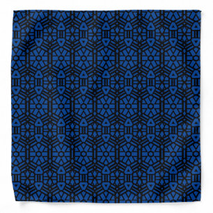 Deep Blue Unique Pattern Bandana