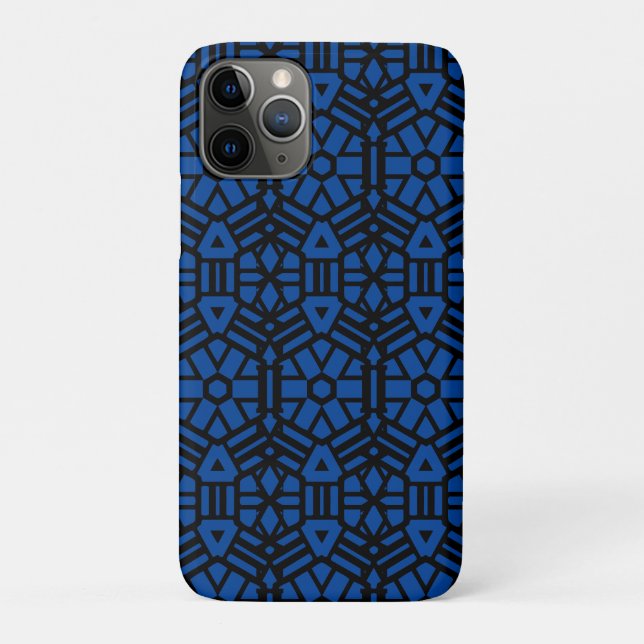 Deep Blue Unique Pattern Case-Mate iPhone Case (Back)