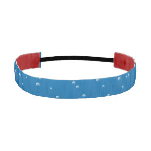 Deep Blue Water and Tiny Bubbles Athletic Headband