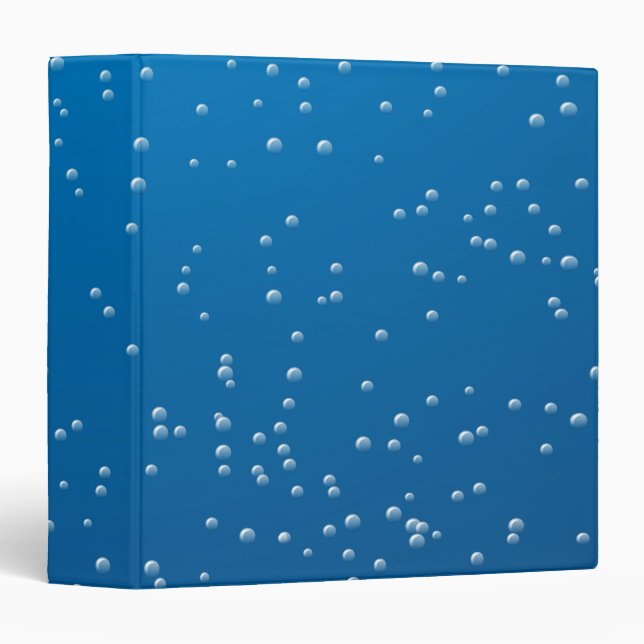 Deep Blue Water and Tiny Bubbles Binder (Front/Spine)