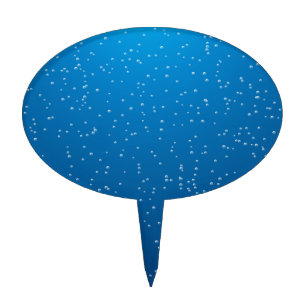 Deep Blue Water and TIny Bubbles Cake Topper
