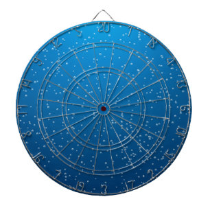 Deep Blue Water and TIny Bubbles Dartboard