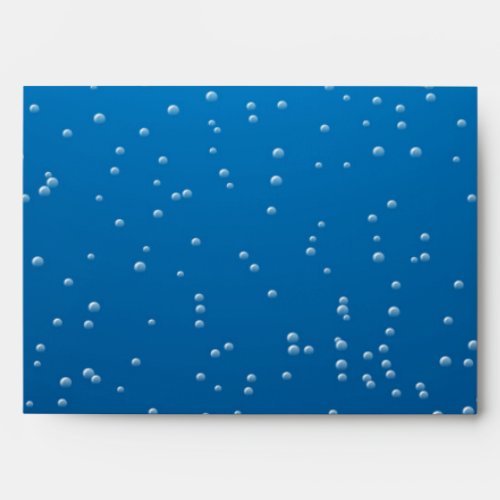 Deep Blue Water and Tiny Bubbles Envelope