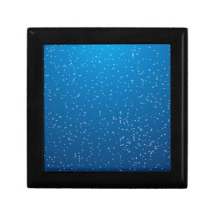 Deep Blue Water and TIny Bubbles Keepsake Box