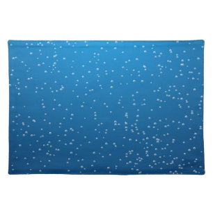 Deep Blue Water and TIny Bubbles Placemat