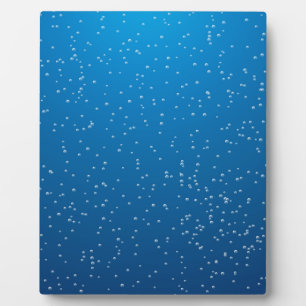 Deep Blue Water and TIny Bubbles Plaque
