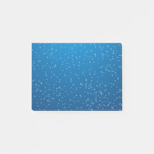 Deep Blue Water and Tiny Bubbles Post-it Notes