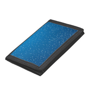Deep Blue Water and TIny Bubbles Tri-fold Wallet