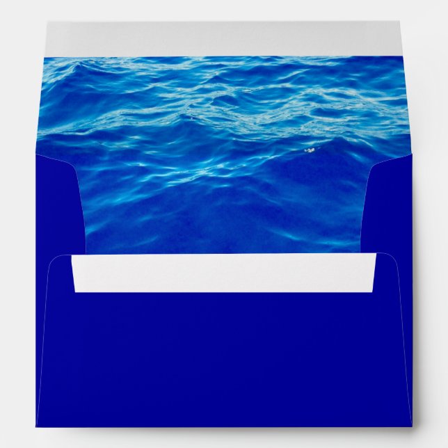 Deep Blue Water Envelope (Back (Bottom))