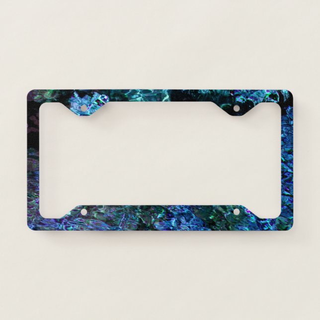 Deep Blue Water License Plate Frame (Front)