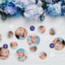 Deep Blue & White Cross - Photo - Baptism Confetti