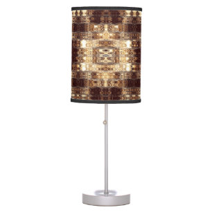Deep Brown Abstract Lamp