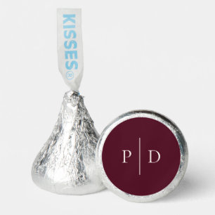 Deep Burgundy Elegant Classic Wedding Hershey®'s Kisses®