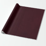Deep Burgundy Plum Wrapping Paper