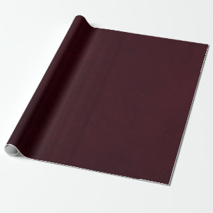 Roll of Solid Autumn Burgundy Wrapping Paper