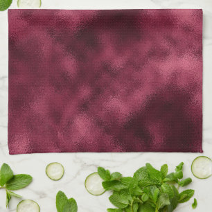 Deep Burgundy Red Christmas Kitchen Towel