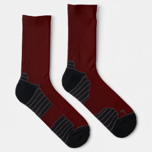 Deep Burgundy Socks
