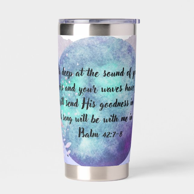 Deep calls to deep mermaid tumbler (Left)
