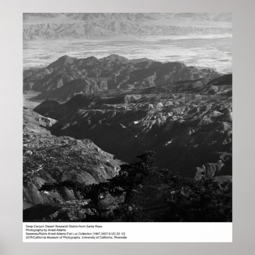 Deep Canyon Desert Research Station by Ansel Adams Poster