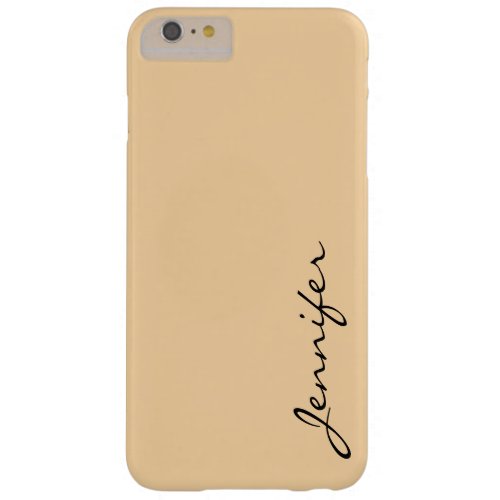 Deep champagne color background barely there iPhone 6 plus case