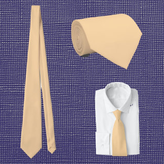 deep champagne solid color tie