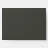 Deep Charcoal Gray Wedding Special Occasion   Envelope (Front)