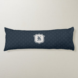 Deep Classic Navy Custom Monogram Body Pillow