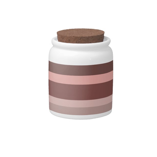 Deep Colored Block Arrt Candy Jar (Front)