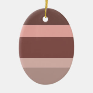 Deep Colored Block Arrt Ceramic Ornament