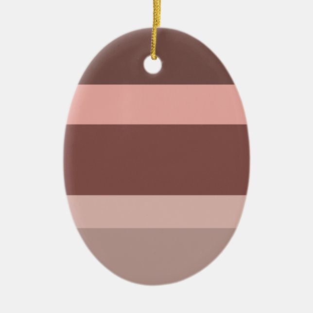 Deep Colored Block Arrt Ceramic Ornament (Front)