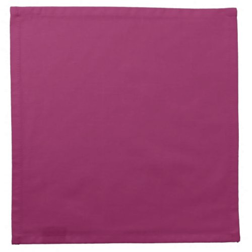 Deep Cranberry Pink Personalized Color Background Napkin