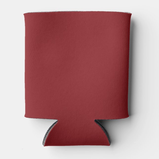 Deep Cranberry Solid Color Can Cooler (Front)