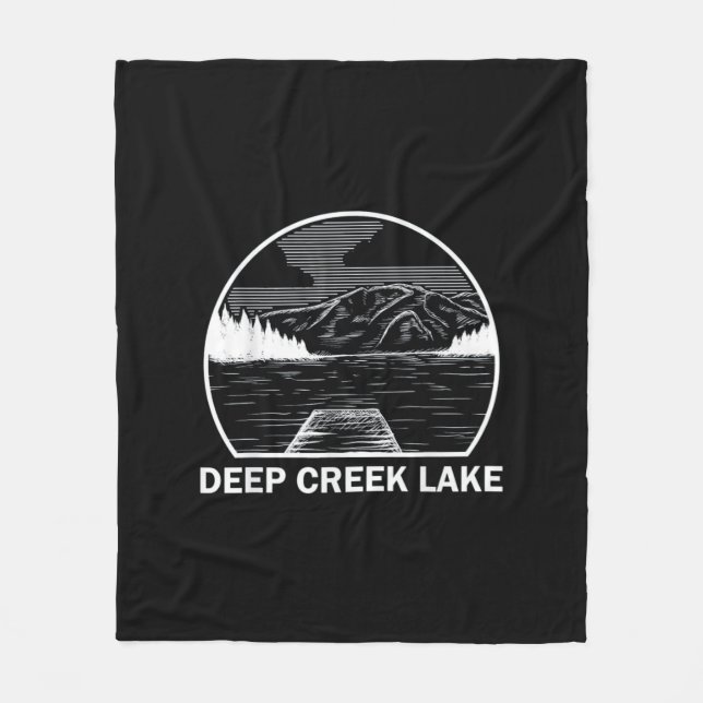 DEEP CREEK LAKE MARYLAND FLEECE BLANKET (Front)