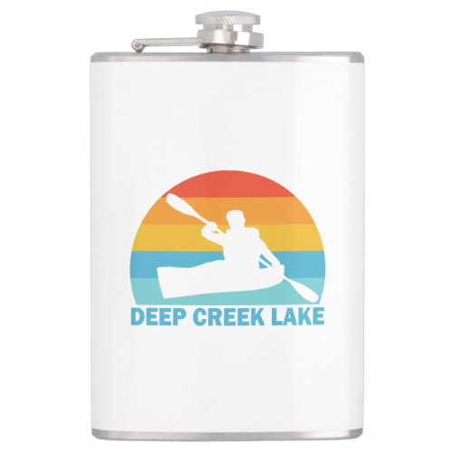 Deep Creek Lake Maryland Kayak Flask