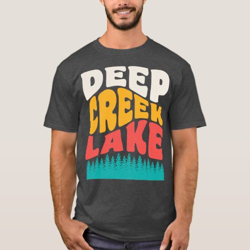 Deep Creek Lake State Park Maryland Vintage Typogr T_Shirt