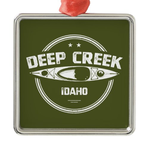 Deep Creek Wild And Scenic River Idaho Kayaking Metal Ornament
