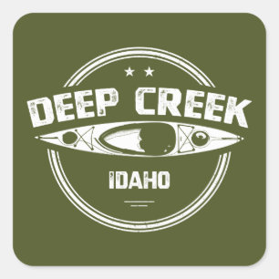 Deep Creek Wild And Scenic River Idaho Kayaking Square Sticker