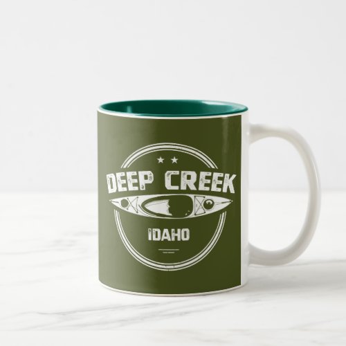 Deep Creek Wild And Scenic River Idaho Kayaking Two_Tone Coffee Mug